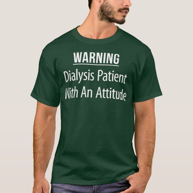 Camiseta Doente Em Diálise Com Atitude (Frente)