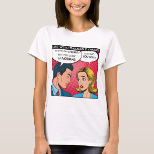 Camiseta Doente Sarcástico incurável cancer em quimioterapi