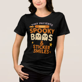 Camiseta Doentes Pequenos Enfermeiros Pediátricos Spooky Ha