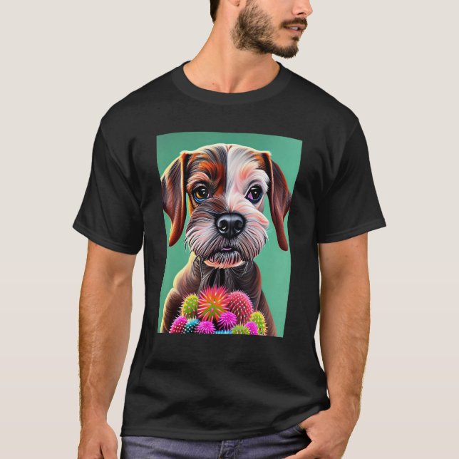 Camiseta Dog Among the Succulents (Frente)