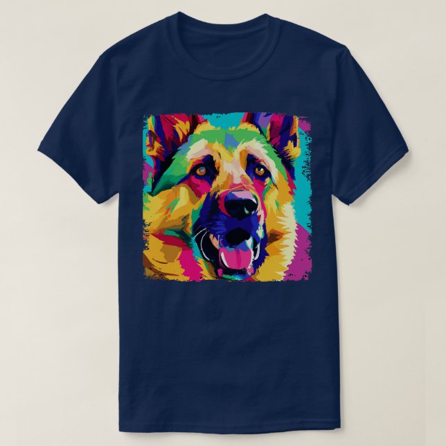 Camiseta Dog Art Dog Lover Gifts 1 german shepherd (Frente do Design)