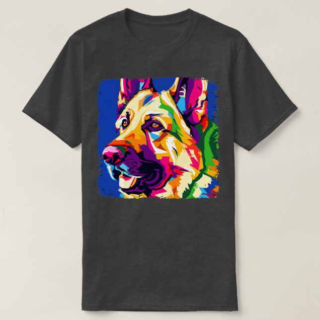 Camiseta Dog Art Dog Lover Gifts 7 german shepherd (Frente do Design)
