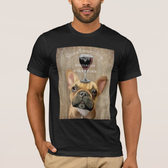 Camiseta Dog Au Vin, Buldogue Francês (Frente)
