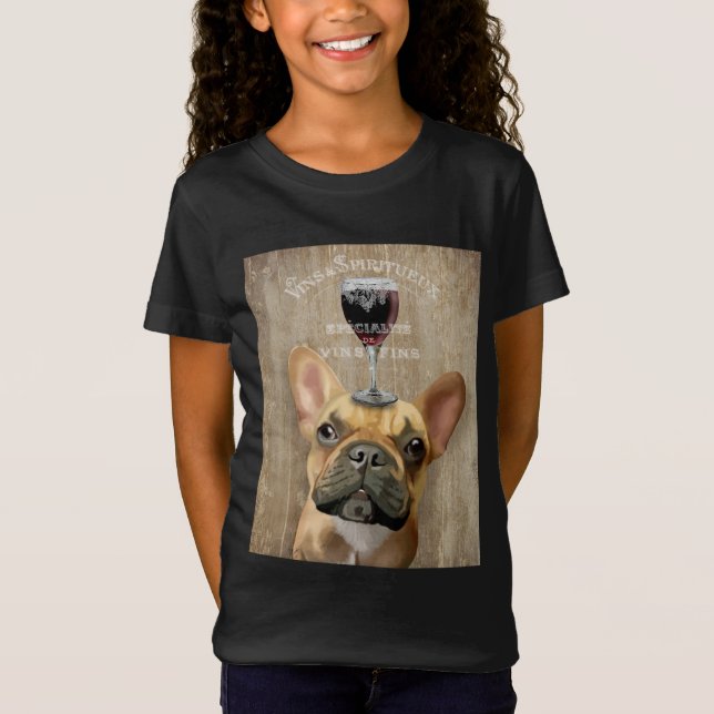 Camiseta Dog Au Vin, Buldogue Francês (Frente)