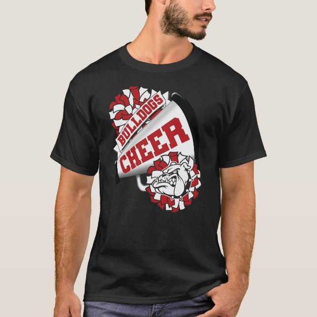 Camiseta Dog Cheer Back To School Spirit Cheerleading (Frente)