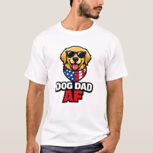 Camiseta Dog Dad AF Golden Retriever