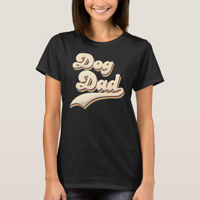 Camiseta Dog Dad para proprietários de cães e cães (Frente)