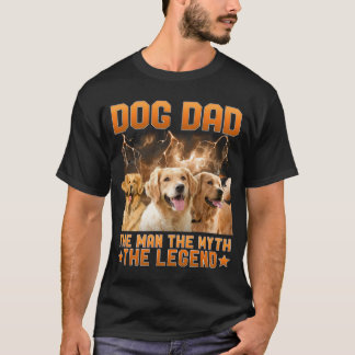 Camiseta Dog Dad The Man The Myth The Legend - Personalized
