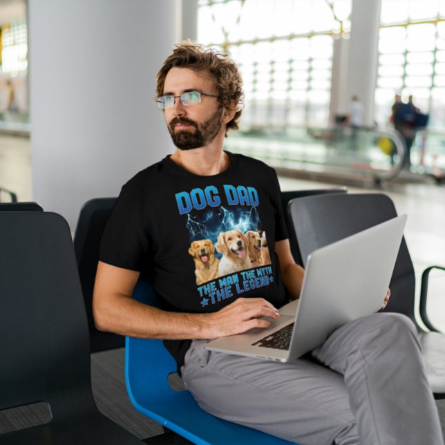 Camiseta Dog Dad The Man The Myth The Legend - Personalized (Criador carregado)