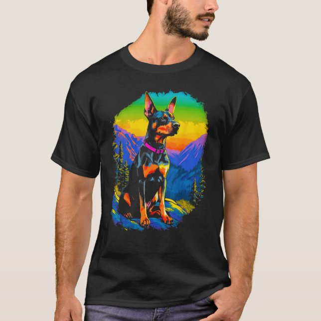Camiseta Dog Doberman Pinscher Hike (Frente)
