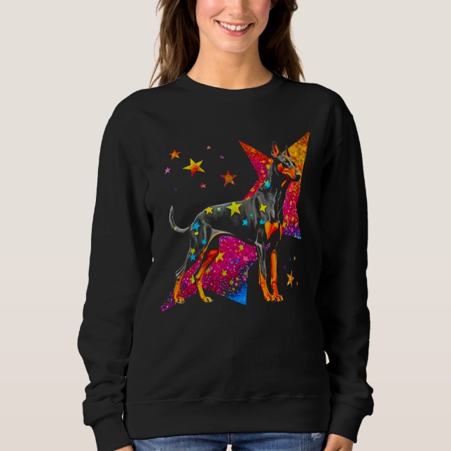 Camiseta Dog Doberman Pinscher Space Astrophysics (Frente)
