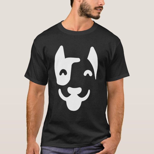 Camiseta Dog Face Silhouette (Frente)