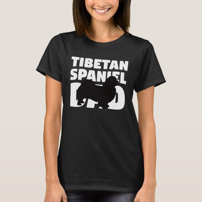 Camiseta Dog Father  Tibetan Spaniel Dad  Tibetan Spaniel (Frente)