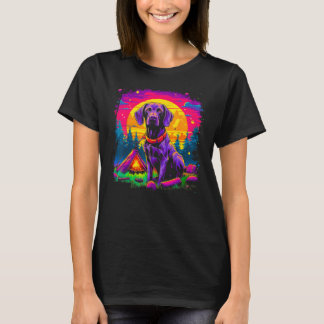 Camiseta Dog German Shorthaired Pointer Camping Nature
