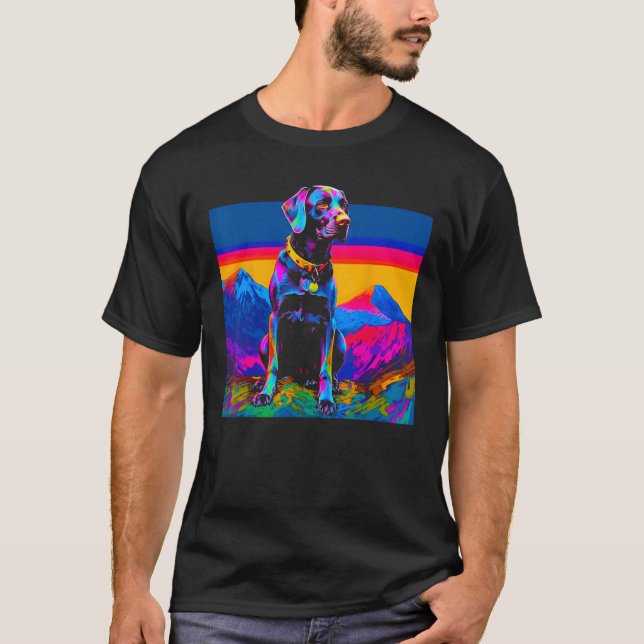 Camiseta Dog German Shorthaired Pointer Peace Nature Design (Frente)