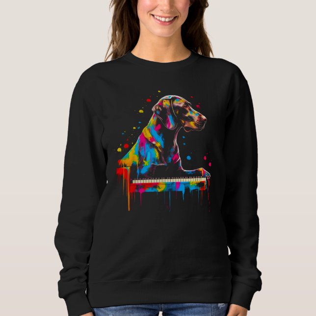 Camiseta Dog German Shorthaired Pointer Piano (Frente)