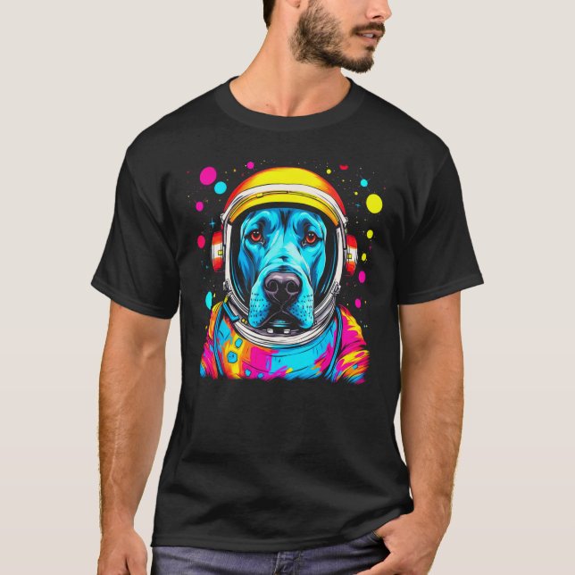 Camiseta Dog Great Dane  Astronaut (Frente)