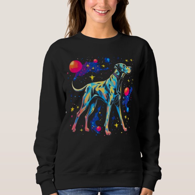 Camiseta Dog Great Dane in Space (Frente)