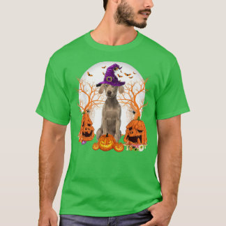 Camiseta Dog Halloween Weimaraner Dog Jack O Lantern Pumpki