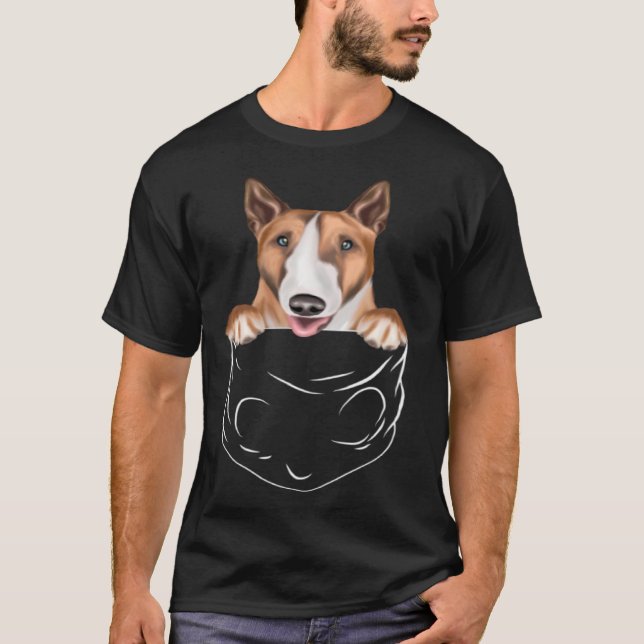 Camiseta Dog In Pocket Bull Terrier  Dog (Frente)