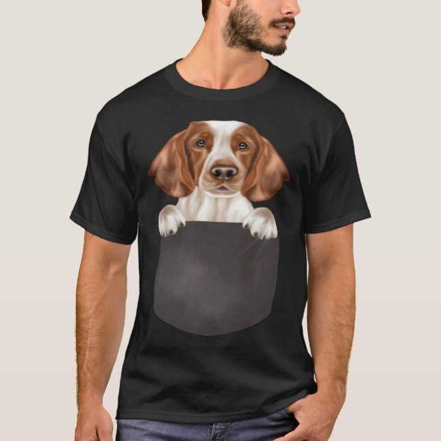Camiseta Dog In Pocket  Dog  Welsh Springer Spaniel (Frente)