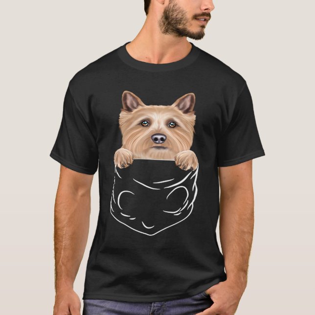 Camiseta Dog In Pocket Norwich Terrier  Dog (Frente)
