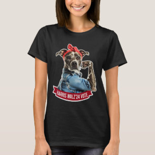 Camiseta Dog Lady Kamala Harris Tim Walz Votação