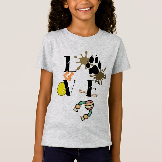 Camiseta "Dog Love" (Frente)