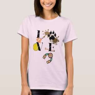 Camiseta "Dog Love", mulheres