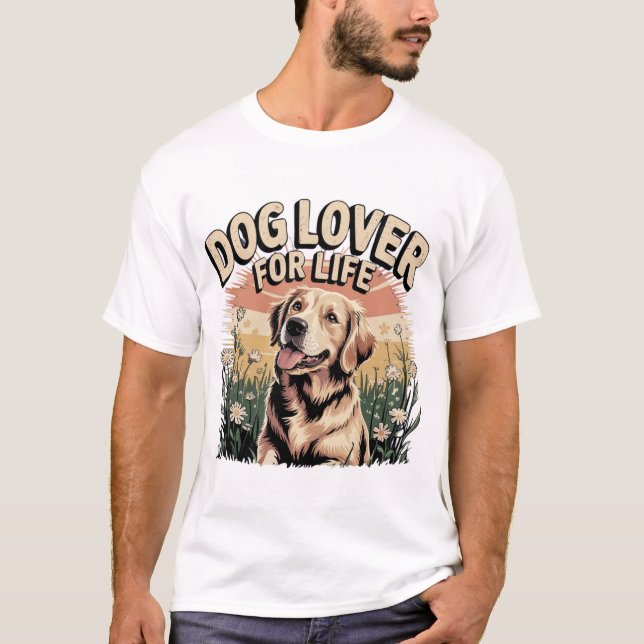 Camiseta "Dog Lover For Life" (Frente)