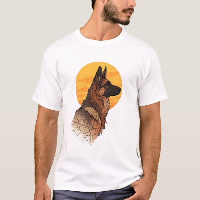 Camiseta Dog Lover German Shepherd Graphic (Frente)