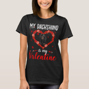 Camiseta Dog Lover Gift - Meu Dachshund É Meu Namorados