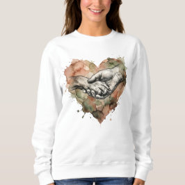 Camiseta Dog Lover Human Animal Bond Watercolor Heart