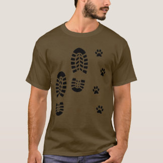 Camiseta Dog Paw Footprint Dog Lover Camping
