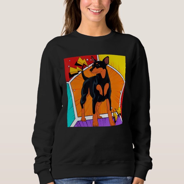 Camiseta Dog Pet Min Pin Dog Owner Animal Pop Min Pinscher (Frente)