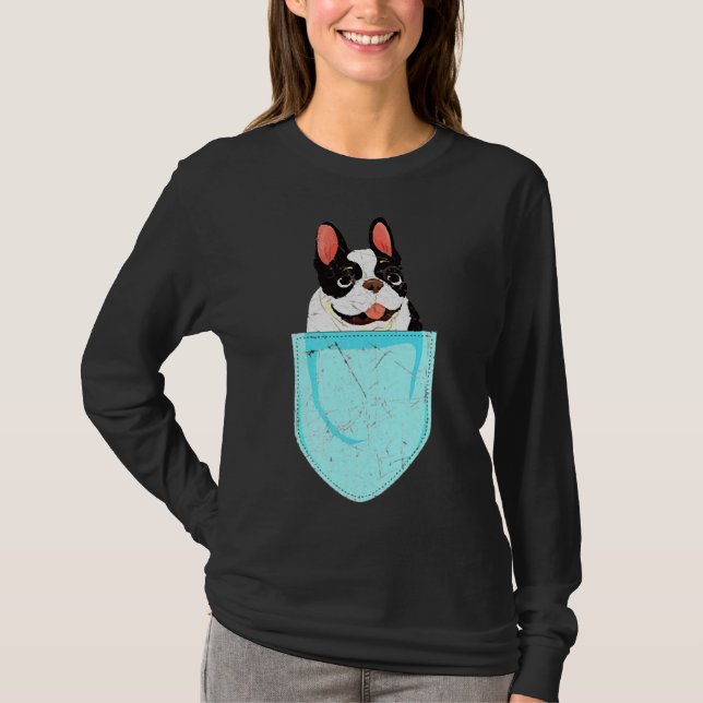 Camiseta Dog Pocket French Bulldog (Frente)