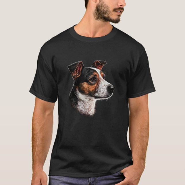 Camiseta Dog portrait of Jack Russell Terrier (Frente)