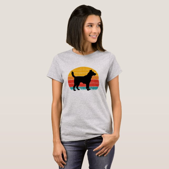 Camiseta Dog Silhouette at Sunset (Frente Completa)