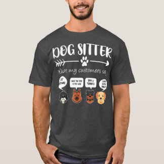 Camiseta Dog Sitter Dog Sitter Gift Funny Dog Faces