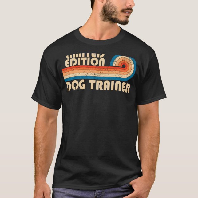 Camiseta DOG TRAINER Funny Job Profissão de Título Aniversá (Frente)