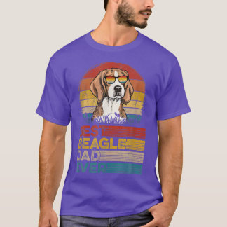 Camiseta Dog Vintage Best Beagle Pai Alguma Vez Dia de os p