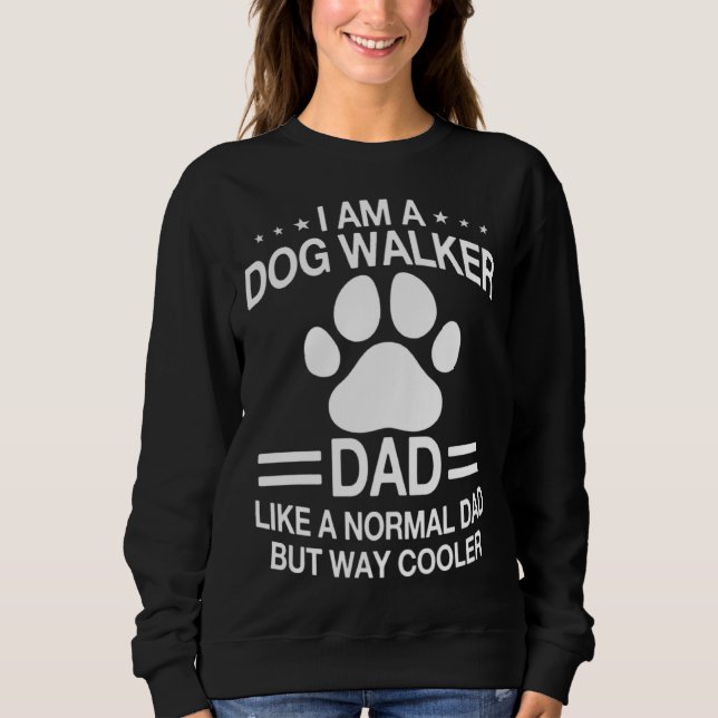 Camiseta Dog Walker Dad Saying Dog Trainer Men (Frente)