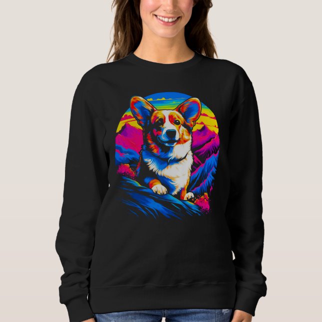 Camiseta Dog Welsh Corgi Mountain (Frente)