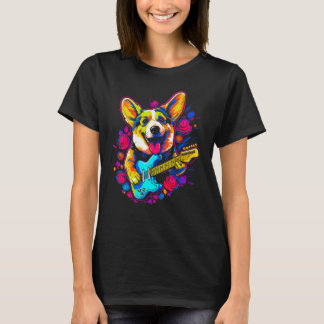 Camiseta Dog Welsh Corgi Musician