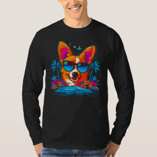 Camiseta Dog Welsh Corgi Summer Vibe