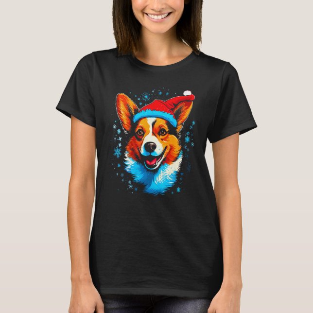 Camiseta Dog Welsh Corgi Xmas (Frente)