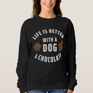 Camiseta Dog With A Dog And Chocolate