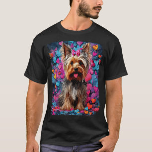 Camiseta Dog Yorkshire Terrier Dia de os namorados