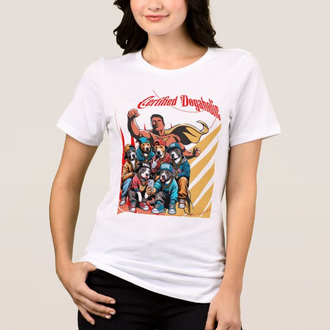 Camiseta Dogaholic certificado (Frente)