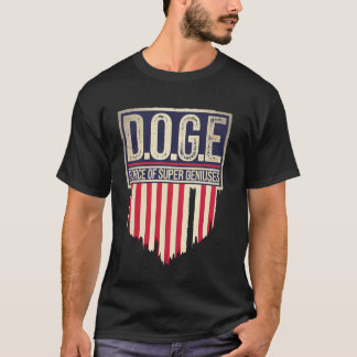 Camiseta DOGE D.O.G.E Force Of Super Geniuses Government Ef